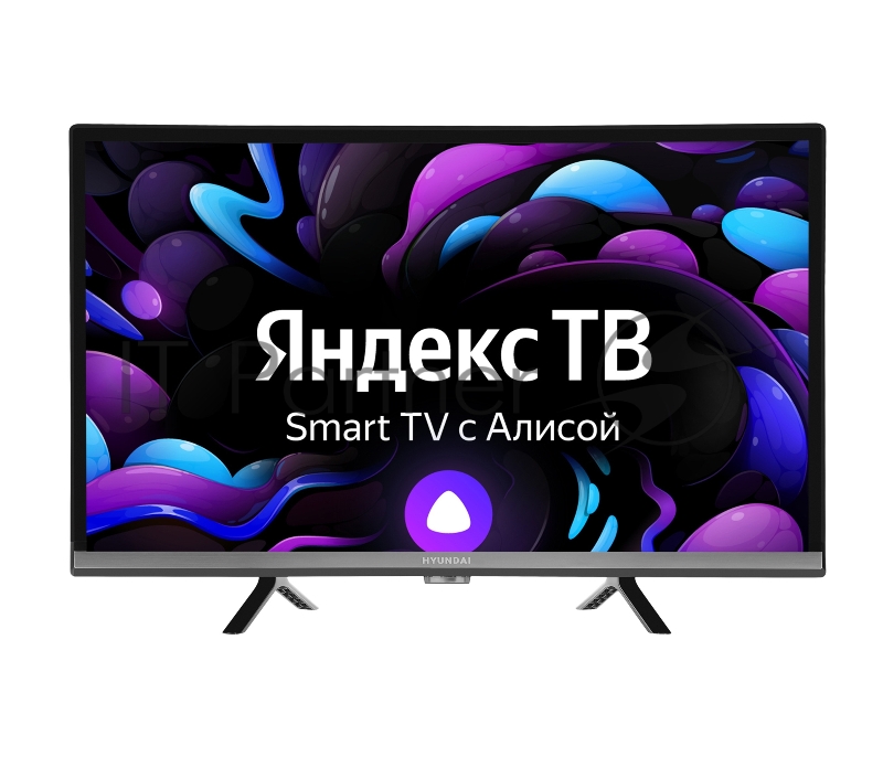 Телевизор LED Hyundai 24 H-LED24BS5000 Яндекс.ТВ черный HD 60Hz DVB-T DVB-T2 DVB-C DVB-S DVB-S2 WiFi Smart TV