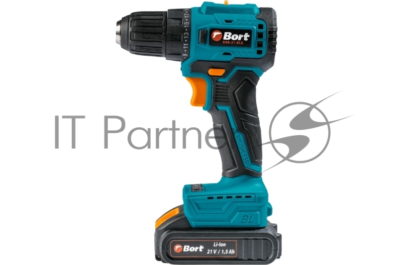 Дрель-шуруповерт аккумуляторная Bort BAB-21-BLK (2x1,5Ah) (93413526)