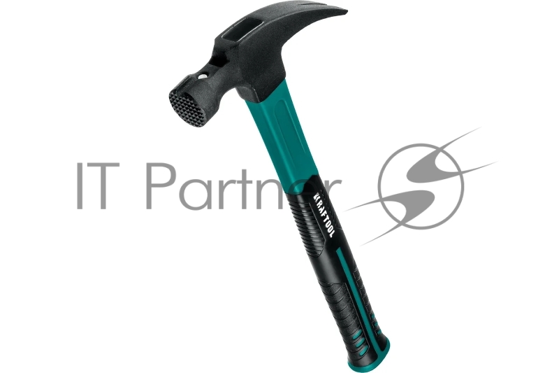 Молоток-гвоздодёр столярный KRAFTOOL Fiberglass 560 г c фиберглассовой рукояткой