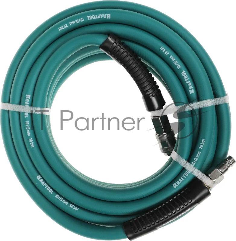 Воздушный шланг с фитингами рапид 10 м, 10х15 мм, 20 бар, KRAFTOOL