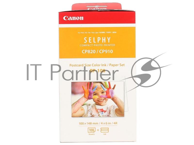 Набор для печати Canon RP-108 (O)10x15, 108л., белый для сублимационных принтеров 8568B001