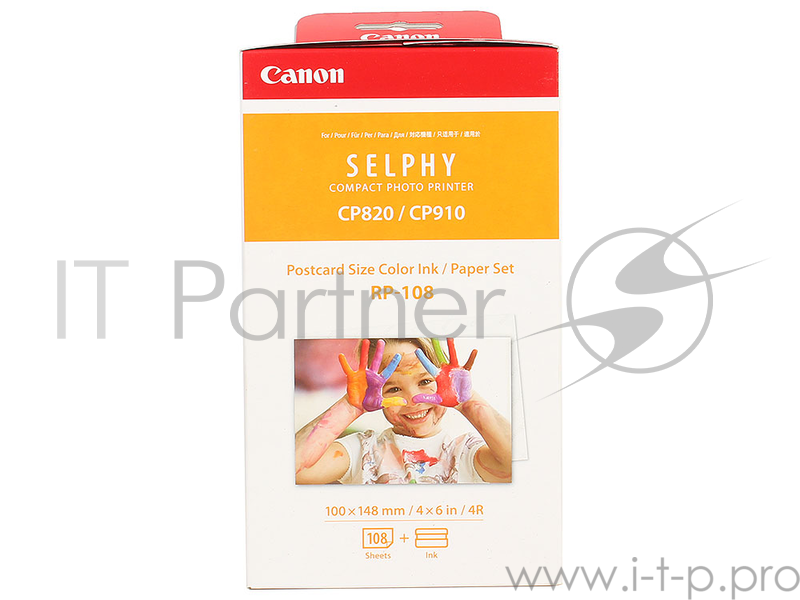 Набор для печати Canon RP-108 (O)10x15, 108л., белый для сублимационных принтеров 8568B001