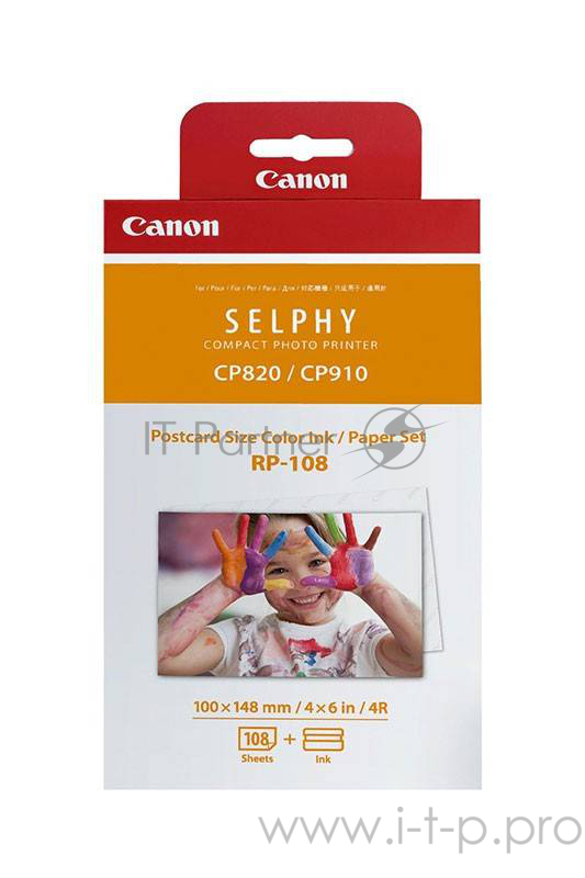 Набор для печати Canon RP-108 (O)10x15, 108л., белый для сублимационных принтеров 8568B001