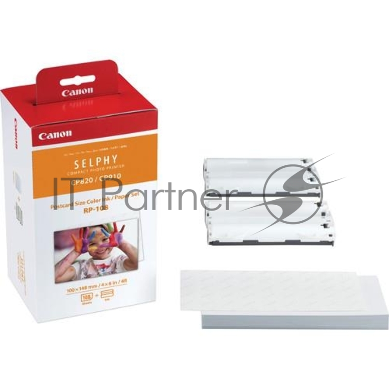 Набор для печати Canon RP-108 (O)10x15, 108л., белый для сублимационных принтеров 8568B001