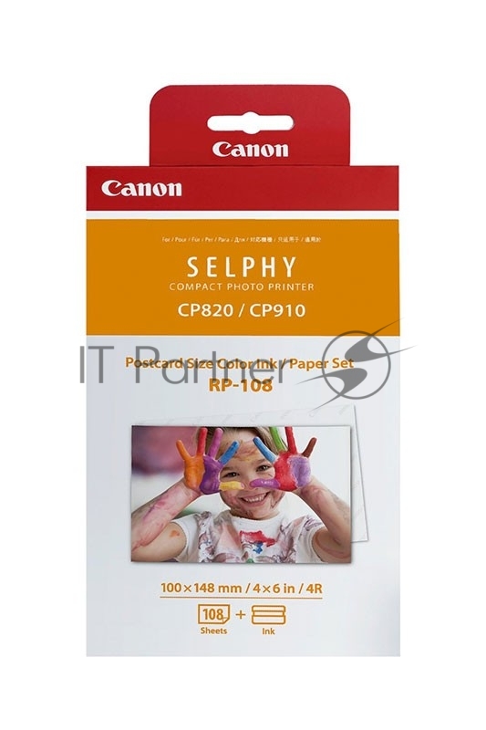 Набор для печати Canon RP-108 (O)10x15, 108л., белый для сублимационных принтеров 8568B001