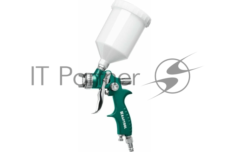 Краскопульт пневматический KRAFTOOL AirFlat LVLP c верхним бачком, 1.4мм