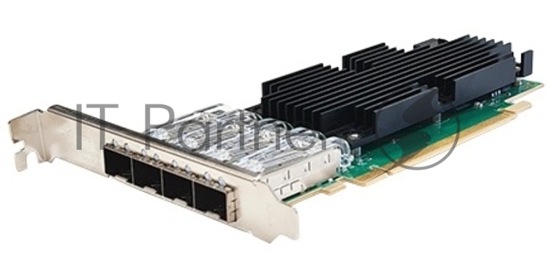 Сетевая карта Silicom 25Gb PE425G4i81L-XR Quad Port SFP28 25 Gigabit Ethernet PCI Express Server Adapter X16 Gen4, Low Profile, Based on Intel E810-CAM1, Support DAC cable