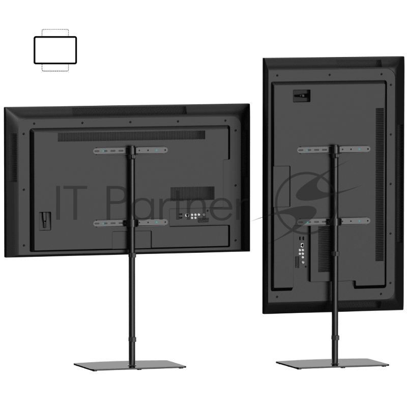 Стойка для телевизора с кронштейном ONKRON 30-60, чёрная