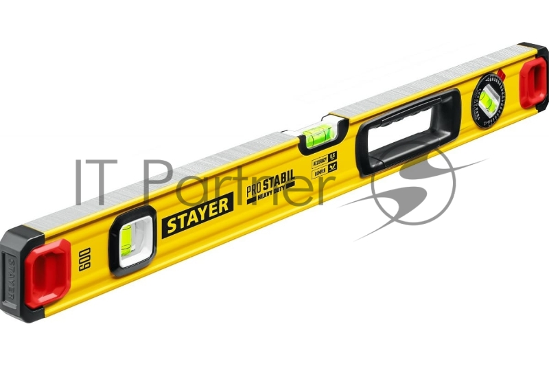 Уровень STAYER ProSTABIL 600 мм уровень строительный фрезерованный