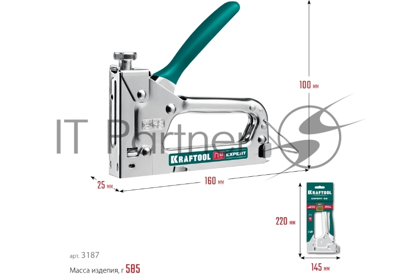 Стальной компактный степлер тип 53(4-14мм), KRAFTOOL Expert-53