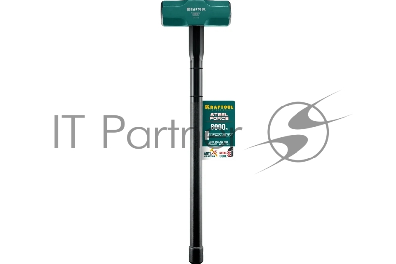 Кувалда со стальной удлинённой обрезиненной рукояткой KRAFTOOL STEEL FORCE 8 кг