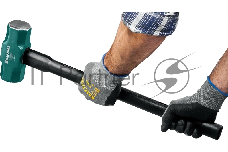 Кувалда со стальной удлинённой обрезиненной рукояткой KRAFTOOL STEEL FORCE 8 кг