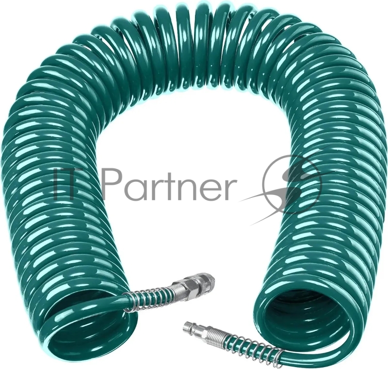 Воздушный спиральный шланг с фитингами рапид 20 м, 8х12 мм, 15 бар, KRAFTOOL