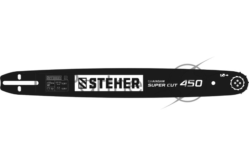 Шина STEHER type B шаг 0.325 паз 1.5 мм 45 см шина для бензопил