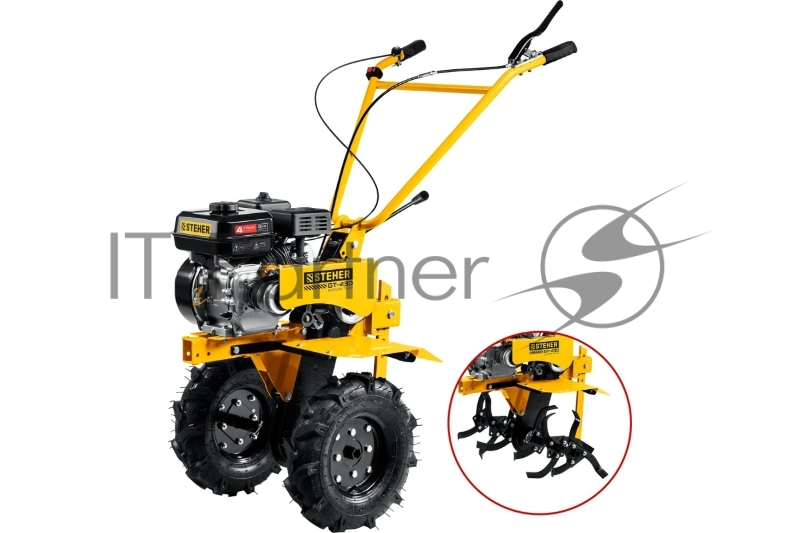 Бензиновый мотоблок с понижающей передачей STEHER, 7 л.с.