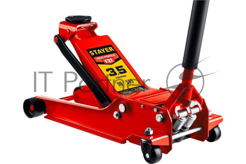 Домкрат STAYER F-37 3.5т 98-535мм подкатной домкрат универсальный для СТО, RED FORCE