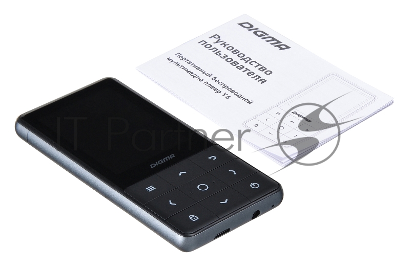 Плеер Hi-Fi Flash Digma Y4 BT 16Gb черный/2.4/FM/microSDHC
