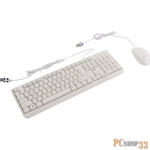 Клавиатура Keyboard SVEN KB-S330C белый Набор клавиатура+мышь SV-017217