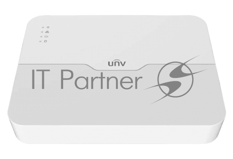 Видеорегистратор IP 8-канальный 4K с 8 PoE портами и разрешением записи до 4К, пласт. корпус