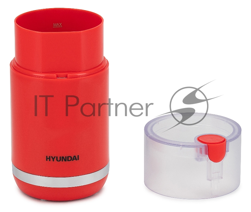 Кофемолка Hyundai HYC-G3272 200Вт сист.помол.:ротац.нож вместим.:70гр красный