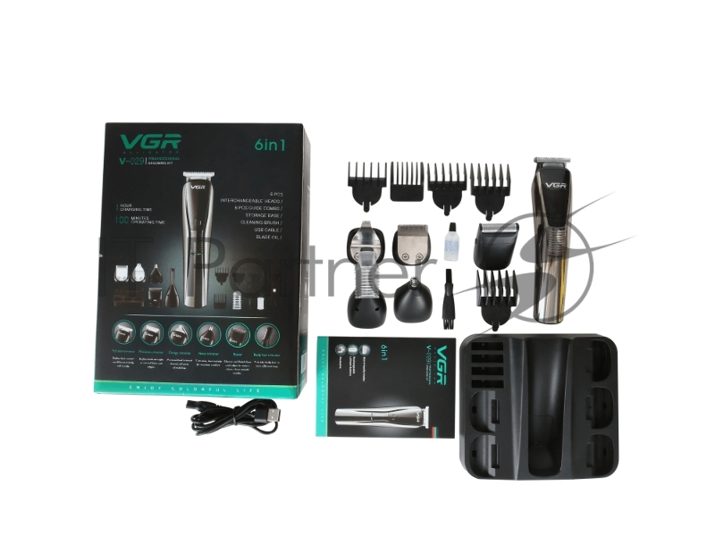Машинка для стрижки VGR V-029, черная