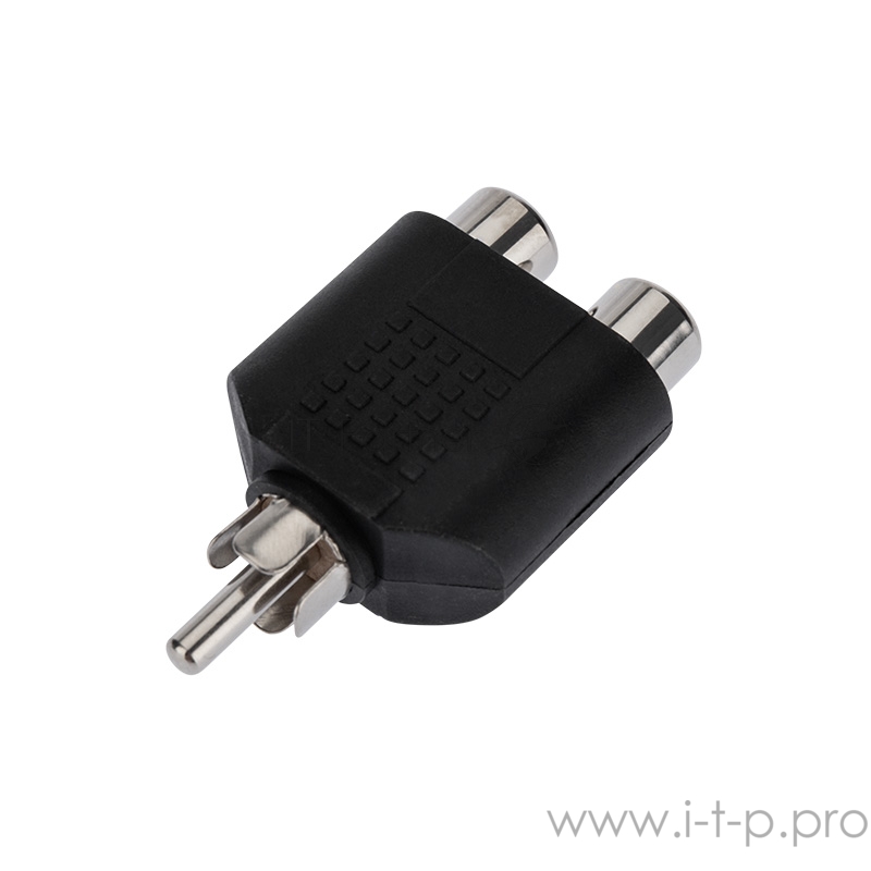 Переходник Rexant (14-0421) ПЕРЕХОДНИК 1 штекер RCA - 2 гнезда RCA