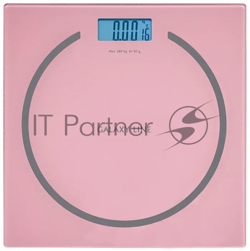 Весы напольные Galaxy LINE GL 4815 РОЗОВЫЕ электронные, максимально допустимый вес 180 кг, эле
