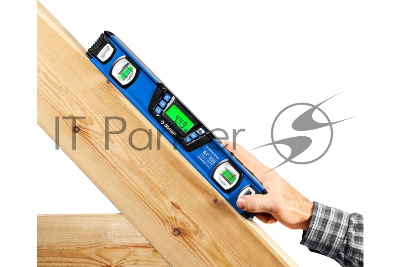 Горизонт уровень-уклономер, 400 мм, Диапазон 0-90°, Точность ±0,1°, Подсветка экрана, ЗУБР Профессионал