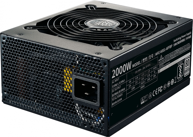 Блок питания Cooler Master ATX 2000W M2000 80+ platinum (24+8+4+4pin) APFC 140mm fan 12xSATA Cab Manag RTL