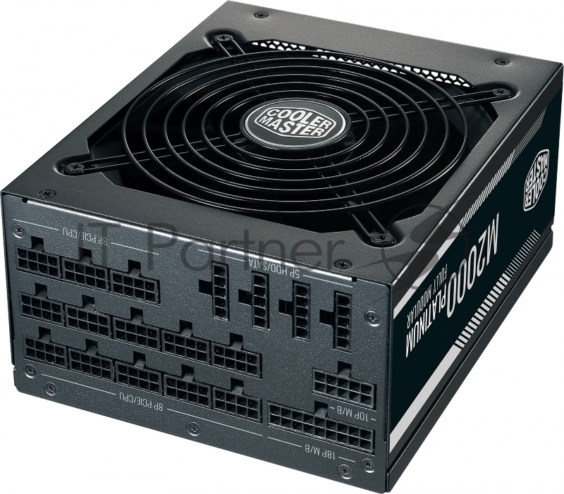 Блок питания Cooler Master ATX 2000W M2000 80+ platinum (24+8+4+4pin) APFC 140mm fan 12xSATA Cab Manag RTL
