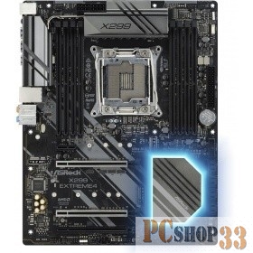 Материнская плата ASRock X299 Extreme4 Socket 2066, Intel X299, 8xDDR-4, 7.1CH, 1000 Мбит/с, USB3.1, USB 3.1 Type-C, ATX, Retail