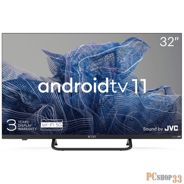 Телевизор LED Kivi 32 32F750NB черный FULL HD 60Hz DVB-T DVB-T2 DVB-C WiFi Smart TV