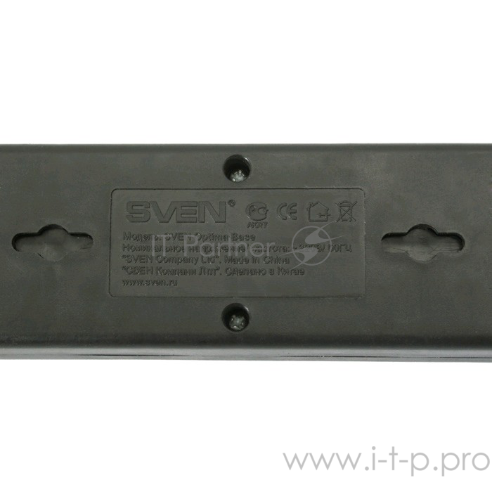 Сетевые фильтры SVEN Фильтр Optima Base 3.0m 3 евророзетки, черный