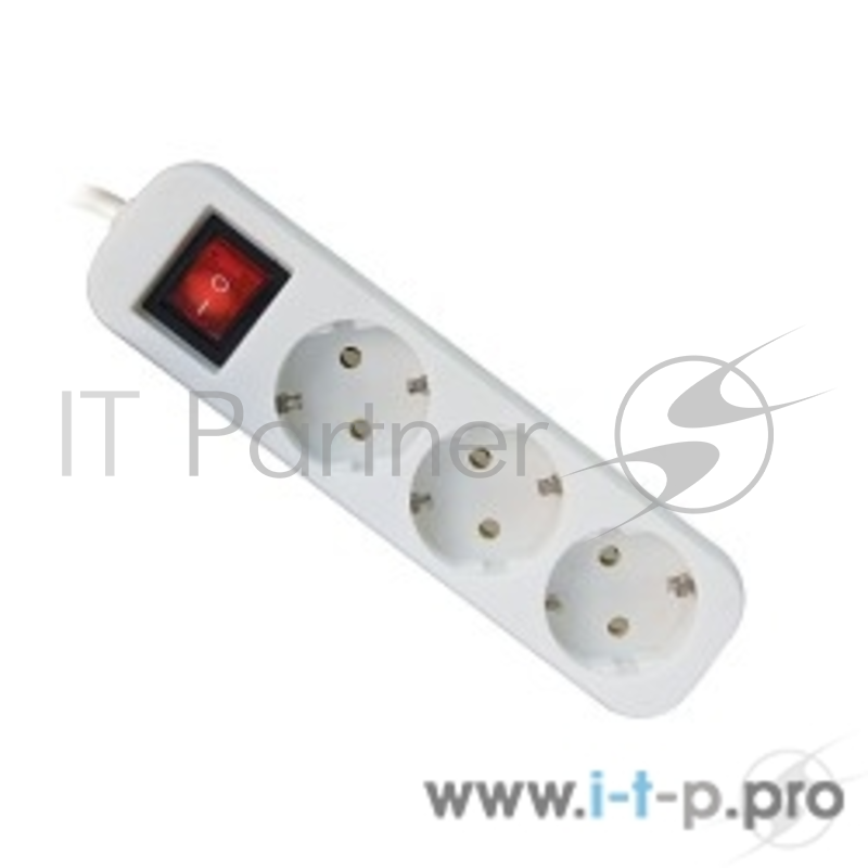 Сетевые фильтры Defender Удлинитель S318 1.8 м, 3 розетки 99233 выключатель, с заземлением