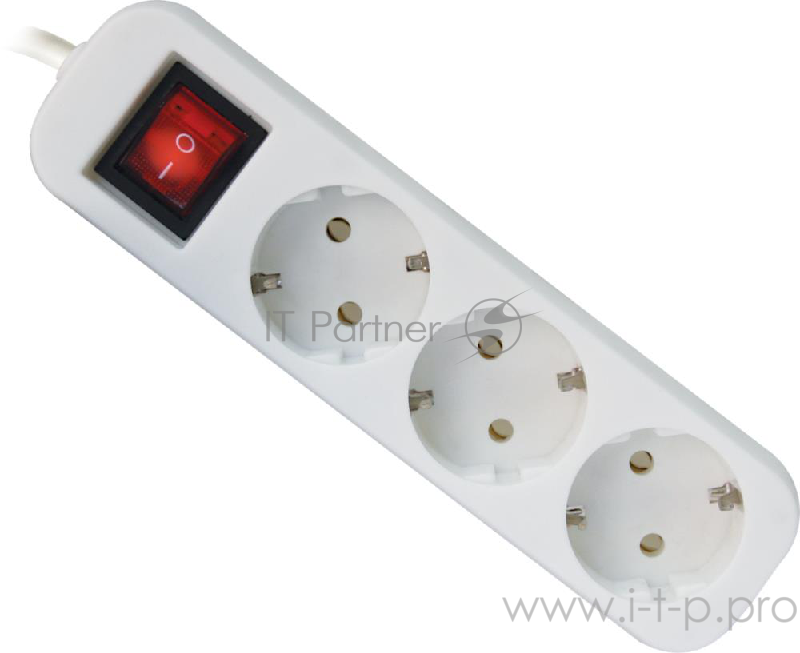 Сетевые фильтры Defender Удлинитель S318 1.8 м, 3 розетки 99233 выключатель, с заземлением