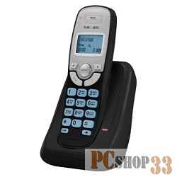 Телефон TEXET TX-D6905A черный (громкая связь,телефонная книга на 50 имен и номеров, определитель номера, будильник)