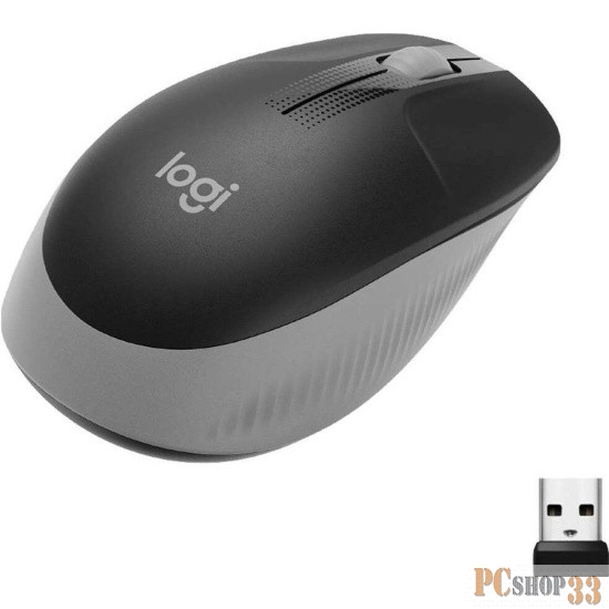 Мышь Logitech M191 серый/черный оптическая (1000dpi) беспроводная BT/Radio USB