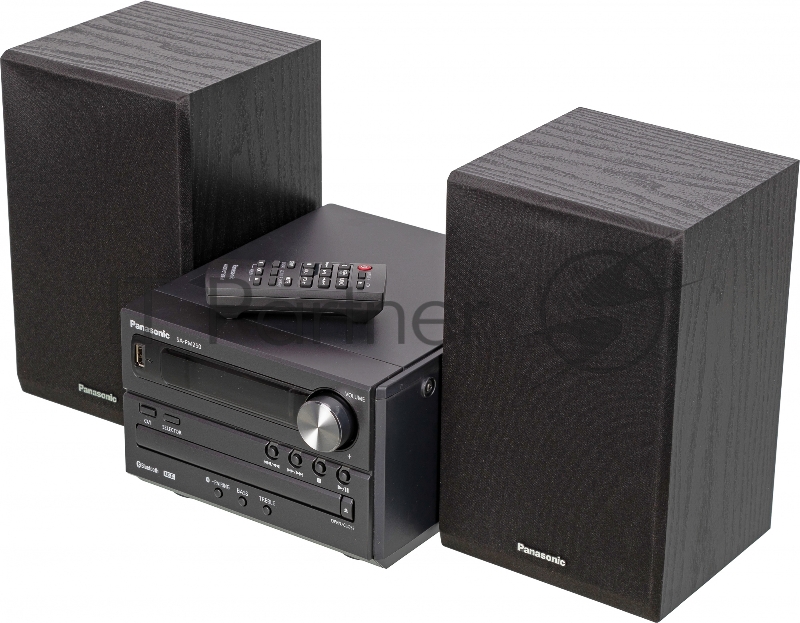 Микросистема Panasonic SC-PM250EG-K черный 20Вт CD CDRW FM USB BT
