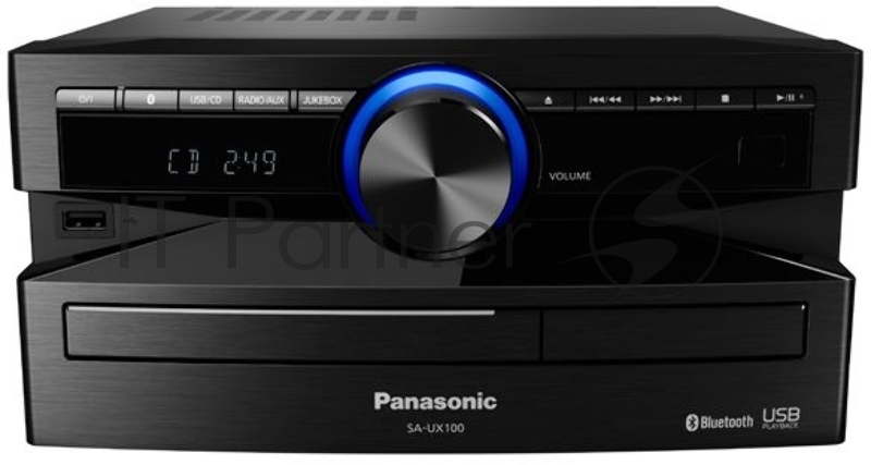 Минисистема Panasonic SC-UX100E-K черный 300Вт CD CDRW FM USB BT