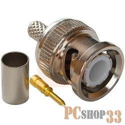 Коннектор Proconnect (05-3001) РАЗЪЁМ штекер BNC RG-58 обжим (01-001A)