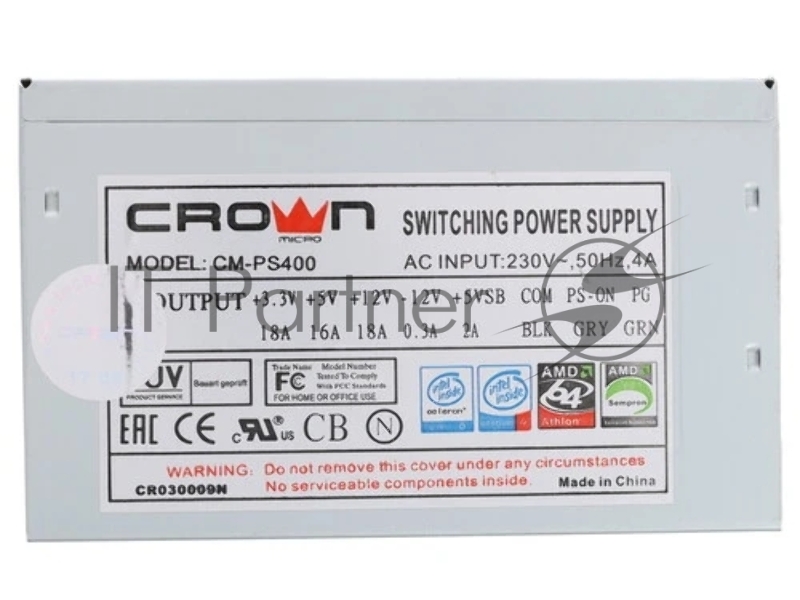 Блок питания CROWN CM-PS400W 120mm OEM