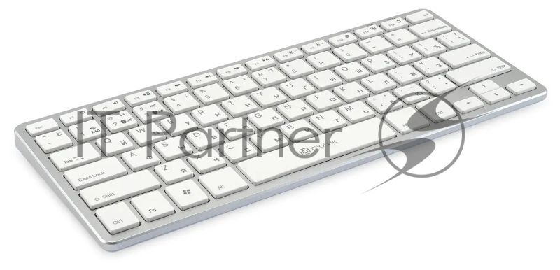 Клавиатура Оклик 855S серебристый USB беспроводная slim Multimedia (1696464)