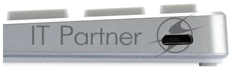 Клавиатура Оклик 855S серебристый USB беспроводная slim Multimedia (1696464)