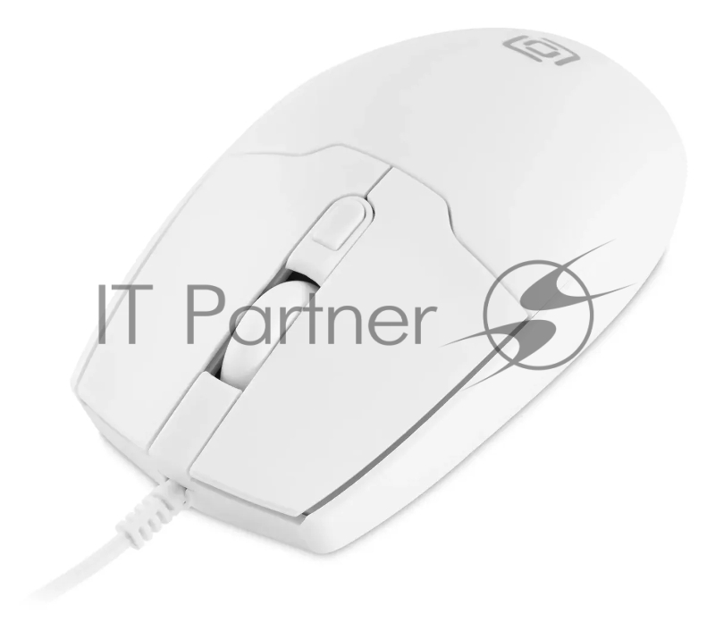 Мышь Оклик 147M белый оптическая (2000dpi) USB (4but)