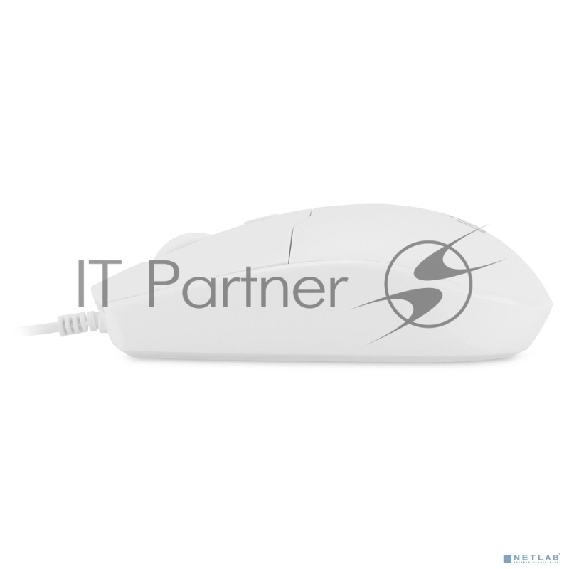 Мышь Оклик 147M белый оптическая (2000dpi) USB (4but)