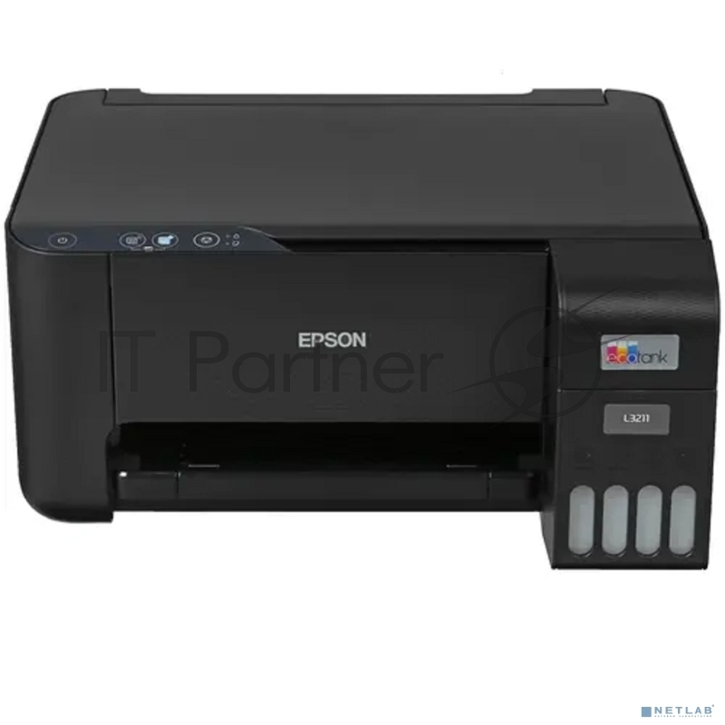 МФУ струйный Epson EcoTank L3211 (A4, принтер/сканер/копир, 5760x1440dpi, 33чб/15цв. ppm, СНПЧ, USB) (C11CJ68406)
