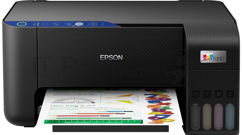 МФУ струйный Epson EcoTank L3251 (A4, принтер/сканер/копир, 5760x1440dpi, 33чб/15цв. ppm, СНПЧ, WiFi, USB) (C11CJ67419)
