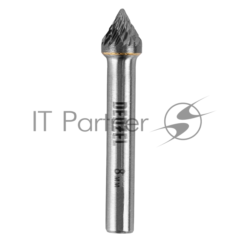 Борфреза по металлу твердосплавная, зенкер 60 град., тип-J, 8 мм// Denzel