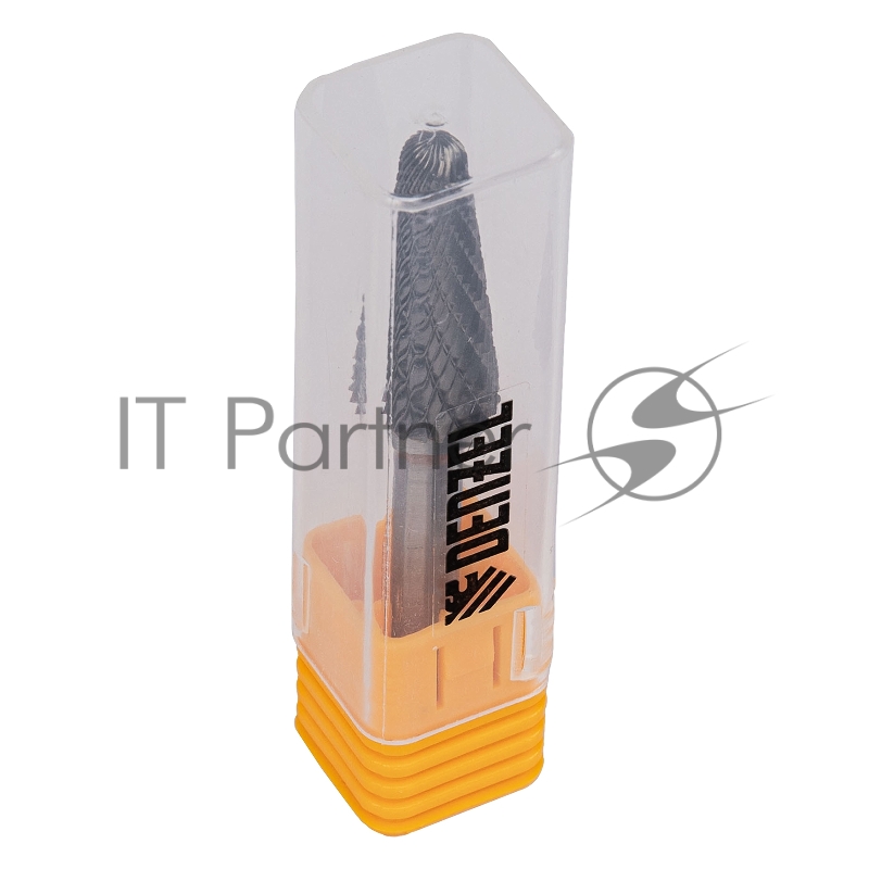 Борфреза по металлу твердосплавная, коническая закругленная, тип-L, 12 мм// Denzel