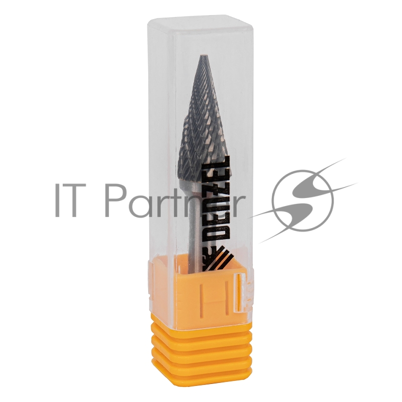 Борфреза по металлу твердосплавная, коническая, тип-M, 12 мм// Denzel